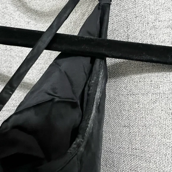 Wilfred Black Satin Spaghetti Strap Mini Dress - Picture 6 of 6